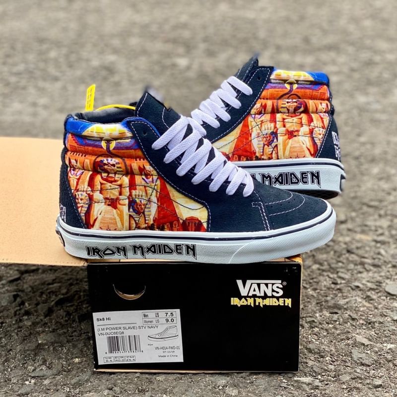 Zapatillas vans outlet iron maiden black