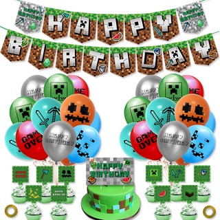 Cumpleaños temático de Minecraft, ideas para decorar la fiesta y la mesa   Fiesta de cumpleaños minecraft, Cumpleaños con tema de minecraft, Fiesta  minecraft