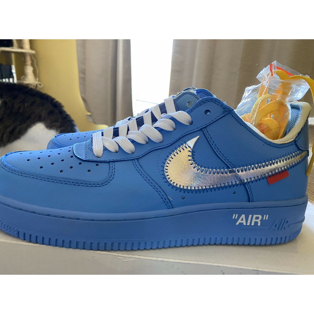 off white x nike air force 1 07 mca virgil abloh af1 Azul Hombres