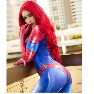 The Spider-Girl Mono Mujer Araña Body Cosplay Disfraz Medias Halloween