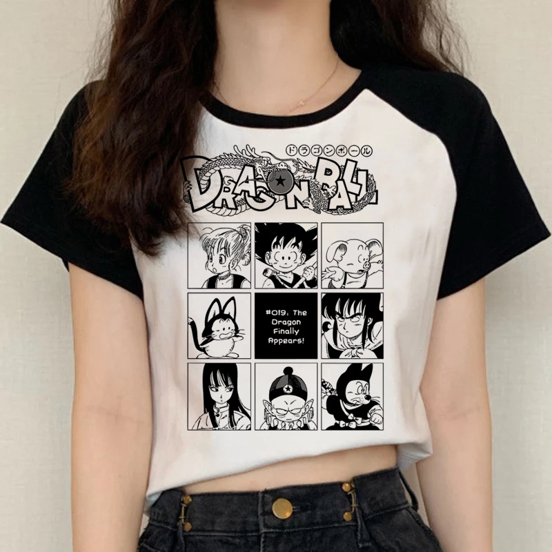 Dragon Ball z Vegeta Son Goku top tees Mujeres Mas El Tamano Grafico Camisetas harajuku tumblr Camiseta Blanco Shopee Mexico