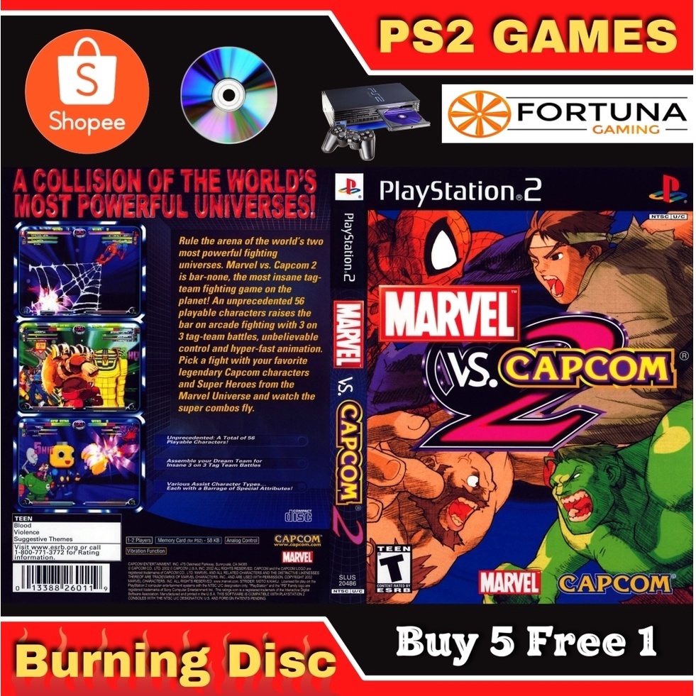 Memory Card 8MB Per PS2 Con Adesivi Capcom Vs SNK 2 / Marvel Vs Capcom 2 – Aperta Ma Nuova