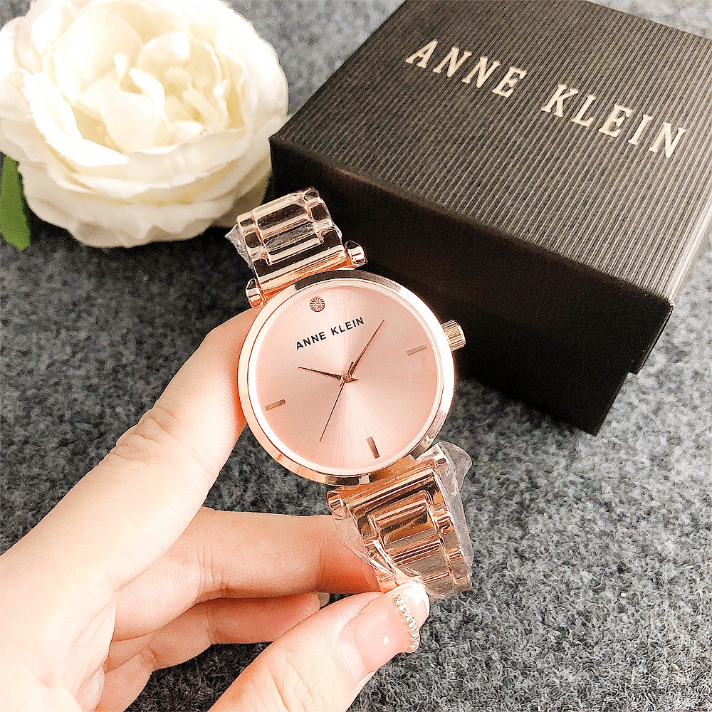 Reloj De Mujer ANNE KLEIN Cuarzo Con Correa De Acero De La Marca Fashion Diamond Regalo Para Parejas Shopee Mexico