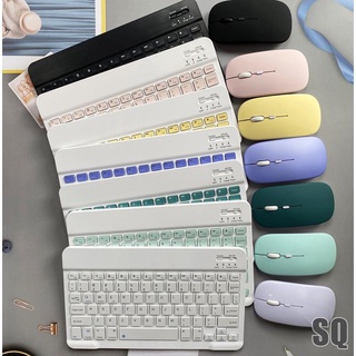 10 Pulgadas Teclado De Color Bluetooth Inalámbrico Ratón Conjunto Para  Android/ios/iPad/Macaron/tablet