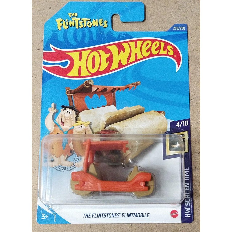 Lotto 4 Hot Wheels 1994 Flintmobile Arancione Dei Flintstones - Pebbles Bedrock Esclusivo