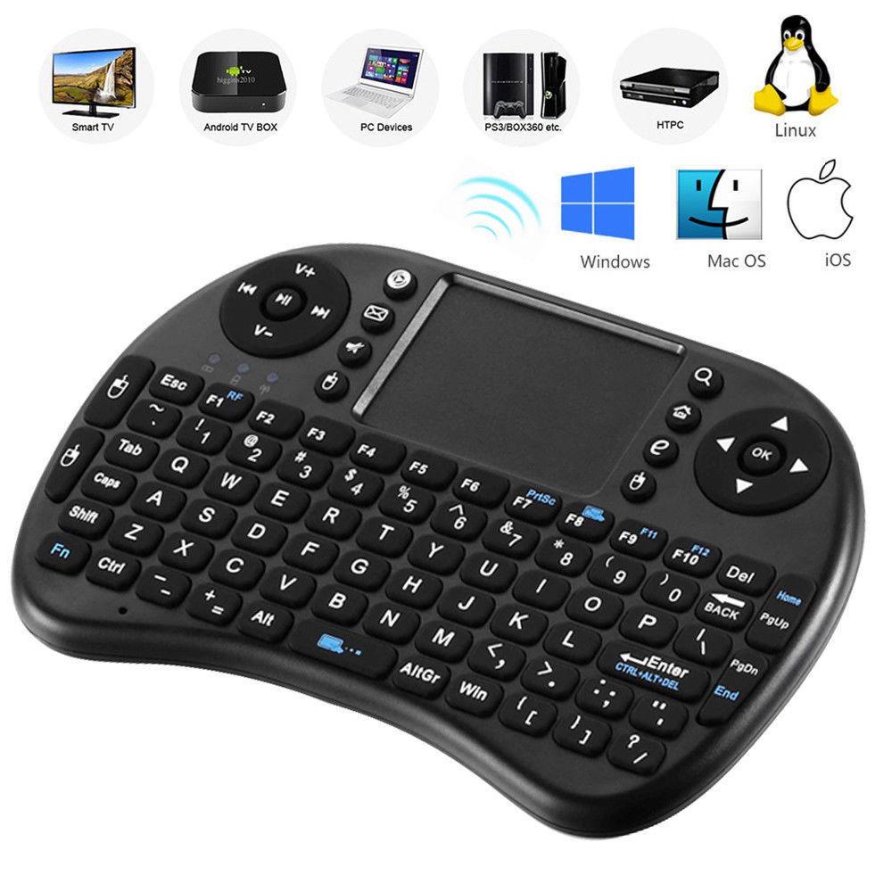 Mini Teclado Inalámbrico Touchpad Smartv Pc