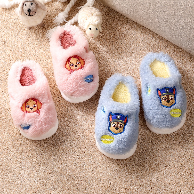 PAW Patrol Zapatillas De Algodon Ninos Cachemira Para Y Ninas De Interior Antideslizante Hogar Peluche Caliente Shopee Mexico
