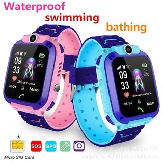 Reloj inteligente 4G IP67 impermeable para niños, reloj GPS LBS Tracker  muñeca reloj inteligente para niños 1.3 pantalla táctil con linterna SOS