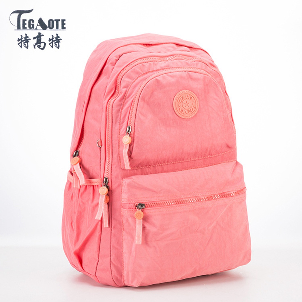 TEGAOTE Mochila para mujer, mochila escolar grande informal de nailon para  chicas adolescentes, bolsa de viaje 2023, mochila para mujer, mochila para  ordenador portátil