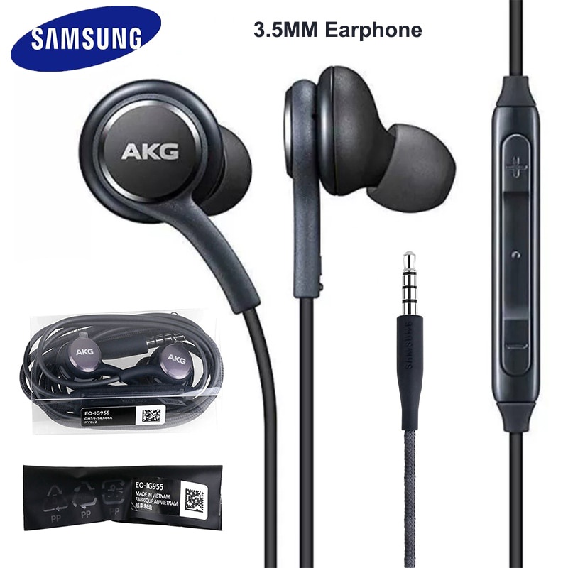 Samsung Auriculares con cable sintonizados por AKG (reemplazo de la bandeja  de entrada Galaxy S8 y S8+), Borgoña