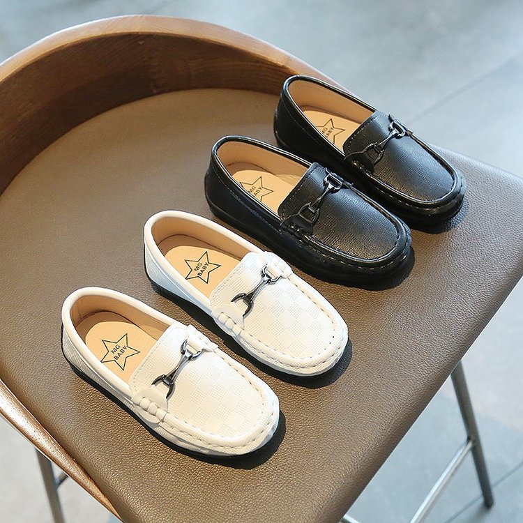 Zapatos De Cuero Vintage De Estilo Britanico Para Ninos Mocasines Antideslizantes Shopee Mexico