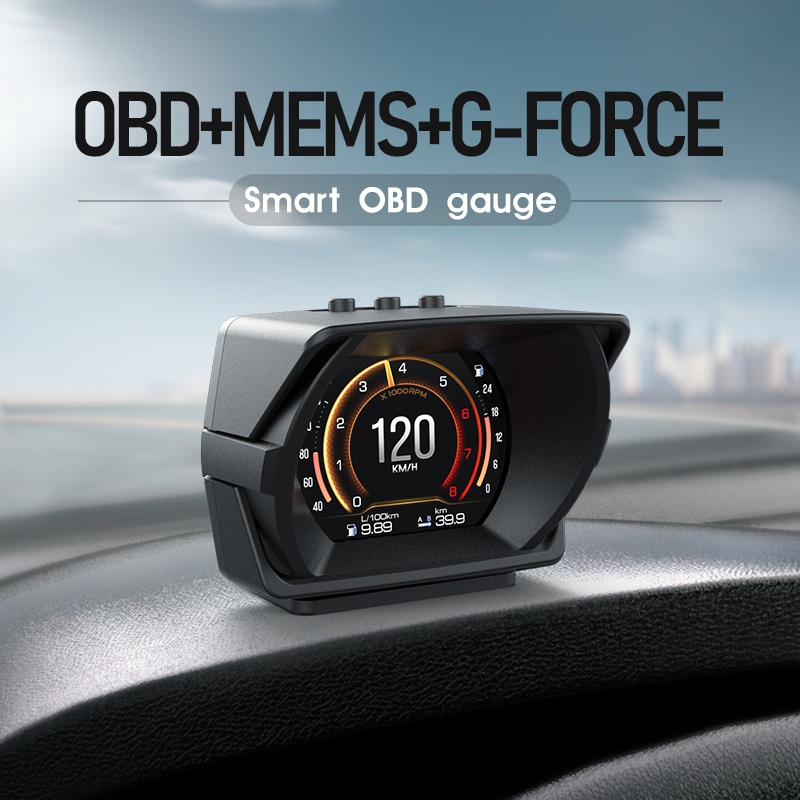 Medidor Inteligente A Obd Mems G Force Hud Pantalla Frontal Para