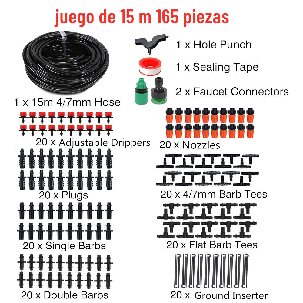 Sistema De Riego Por Microgoteo Para Jard N Diy Rociador De Riego Autom Tico Para Plantas Y