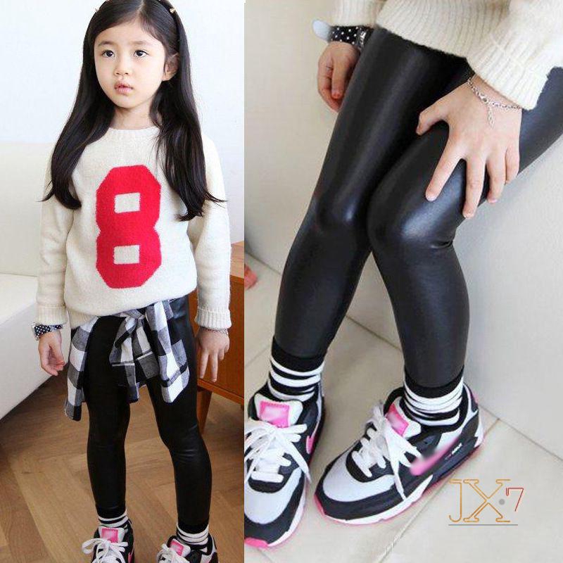 Leggins de best sale cuero para niña