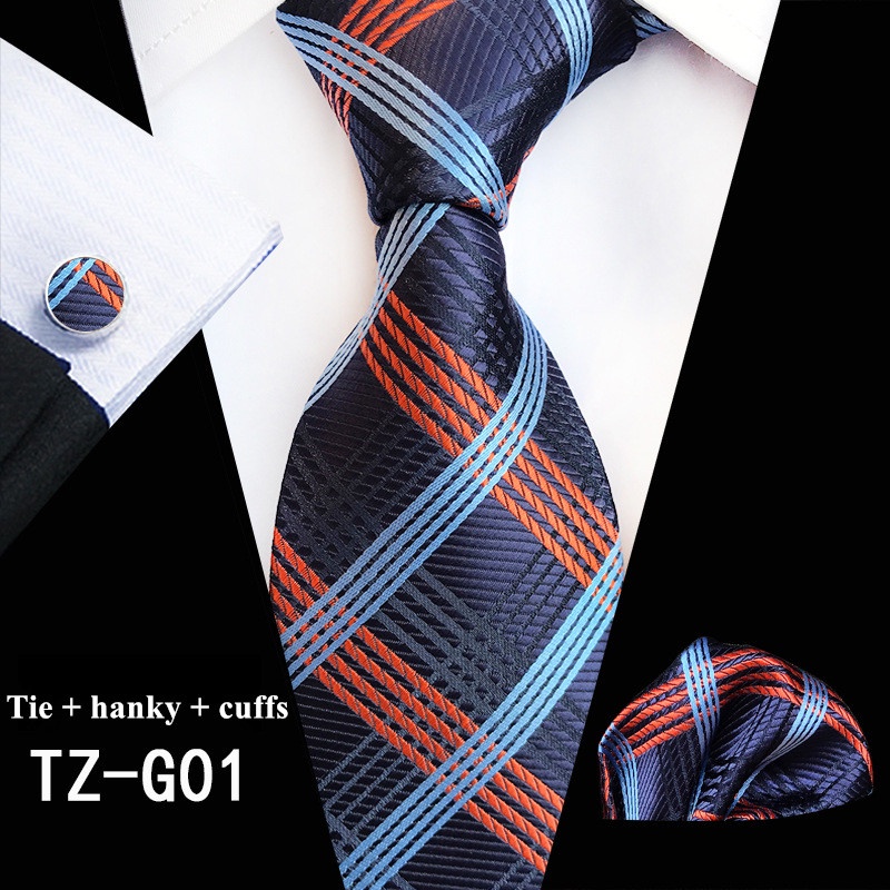 Corbata naranja traje azul sales