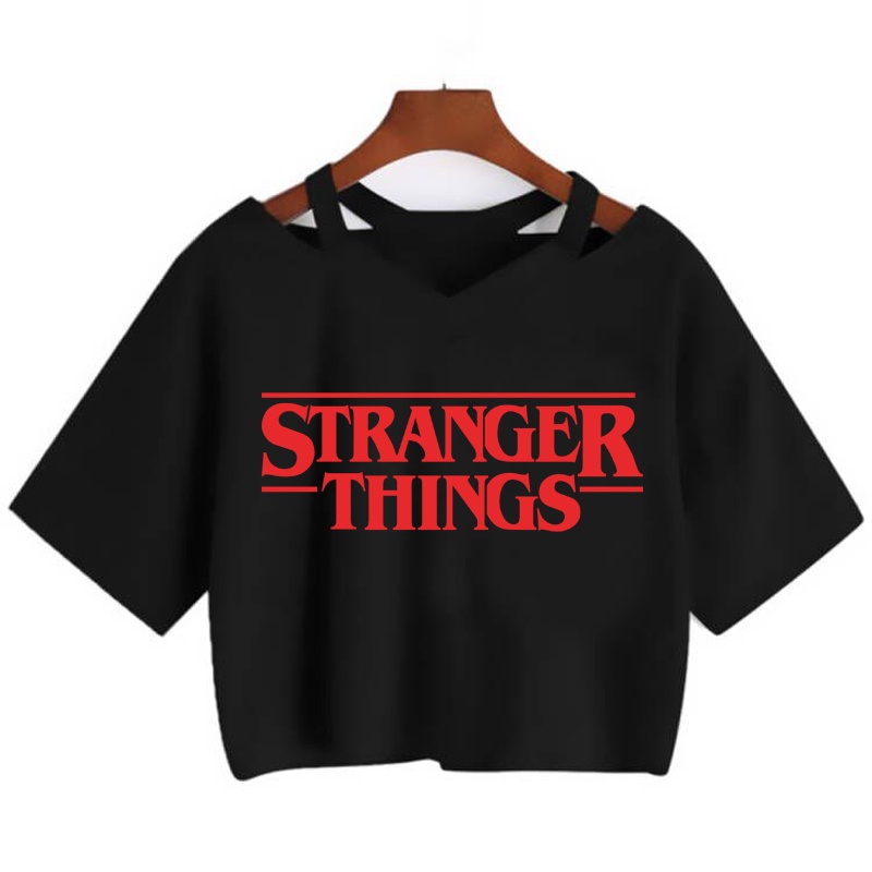 Stranger Things Temporada 4 Camiseta Mujeres Boca Abajo Once Mujer