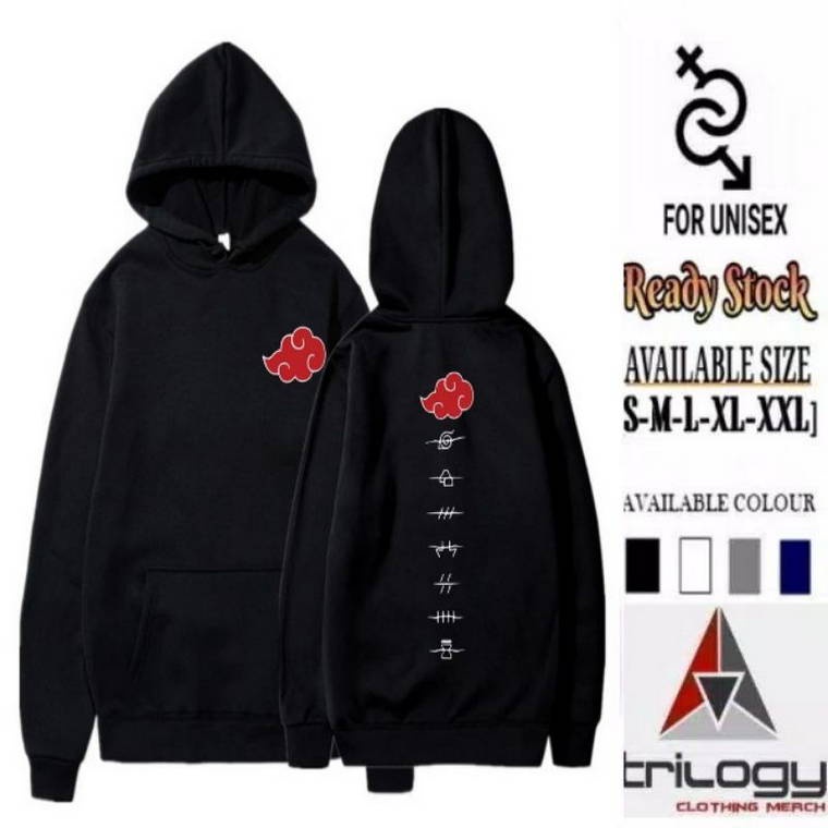 ♦️ BUZO CANGURO #AKATSUKI ♦️ Estampas: •1 Logo grande adelante •3 Logos  medianos en la espalda •Símbolos de la aldea, ninjas renegados en…