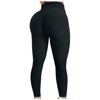 YUDIZWS Leggings Deporte Mujer Push Up Cintura Alta Mallas Pantalones Panal  Arrugado para Nalgas De Yoga Elegante Fitness Running Elásticos Y  Transpirables (Color : Black, Size : M) : : Moda