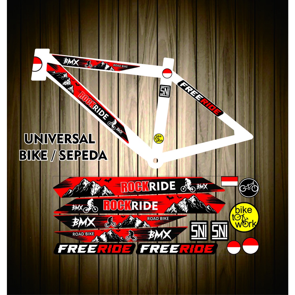 BMX Calcomanía ART LIS/pegatina de rayas para bicicletas variaciones de  bicicleta motivo UNIVERSAL/pegatina de bicicleta aventura/bicicleta motivo  pegatinas