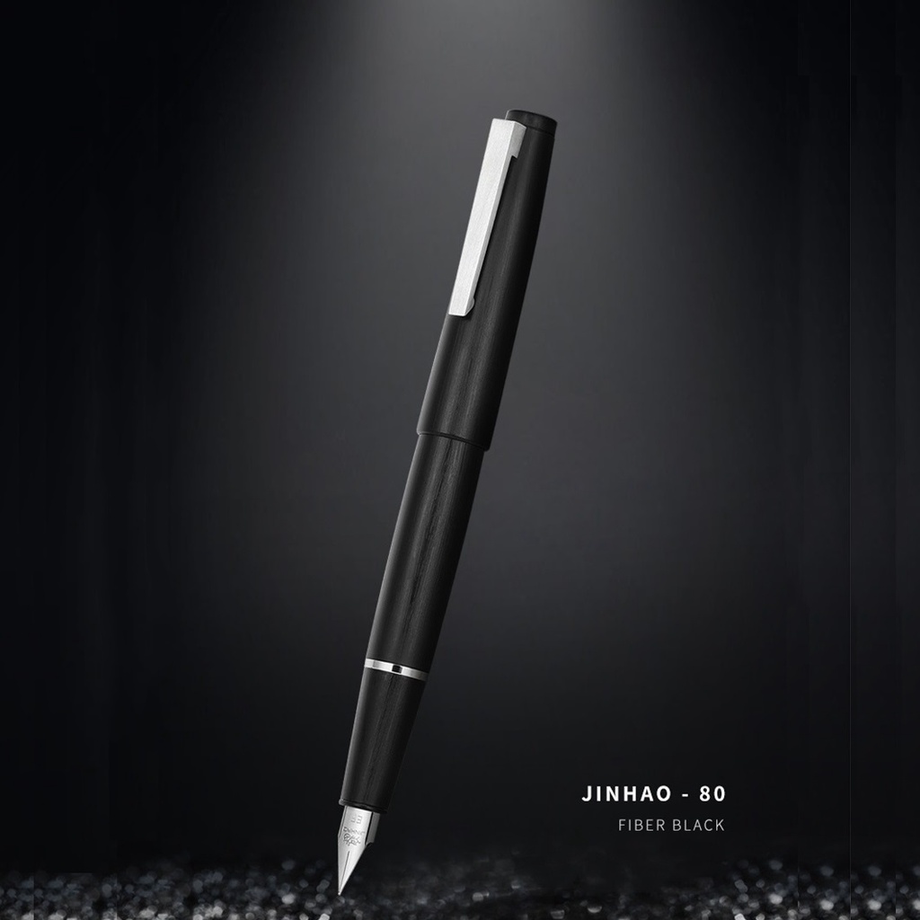 PenLab Jinhao 80 Serie Fibra Negro Pluma Estilográfica Elegante ...