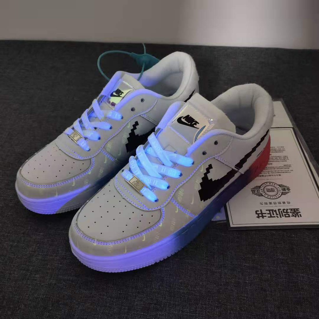 Air Force One Low To Help Board Shoes Pixel Rainbow Gradient Luminous Shopee Mexico