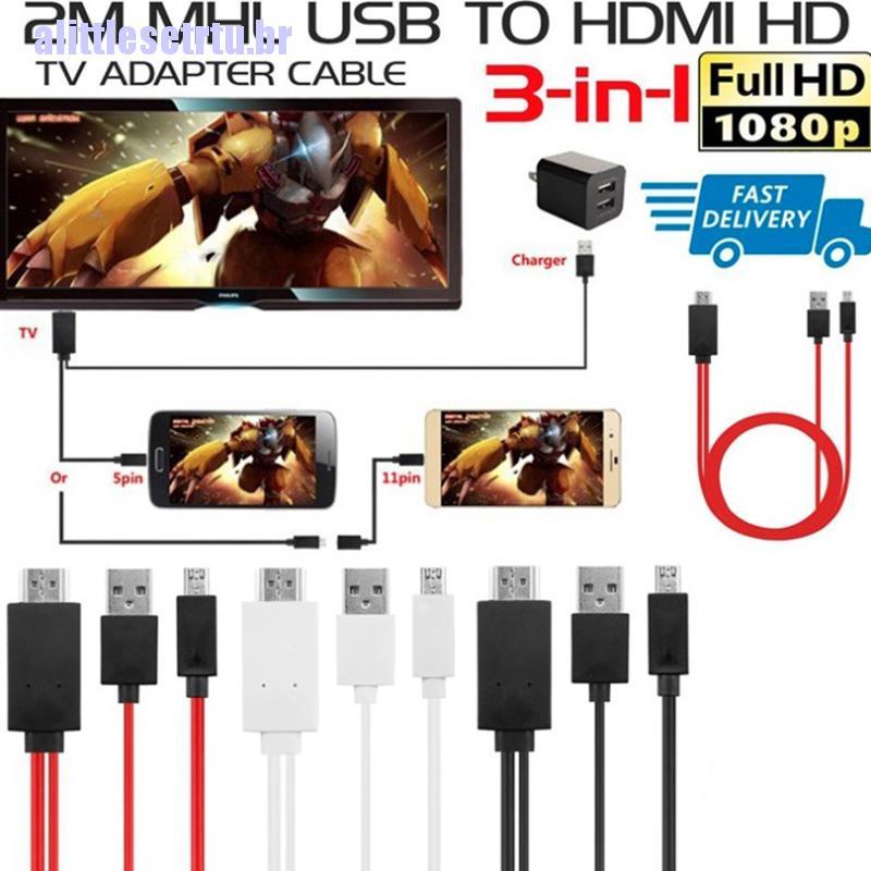 Adaptador Micro Usb A Hdmi Mhl No Requiere Alimentacion Samsung