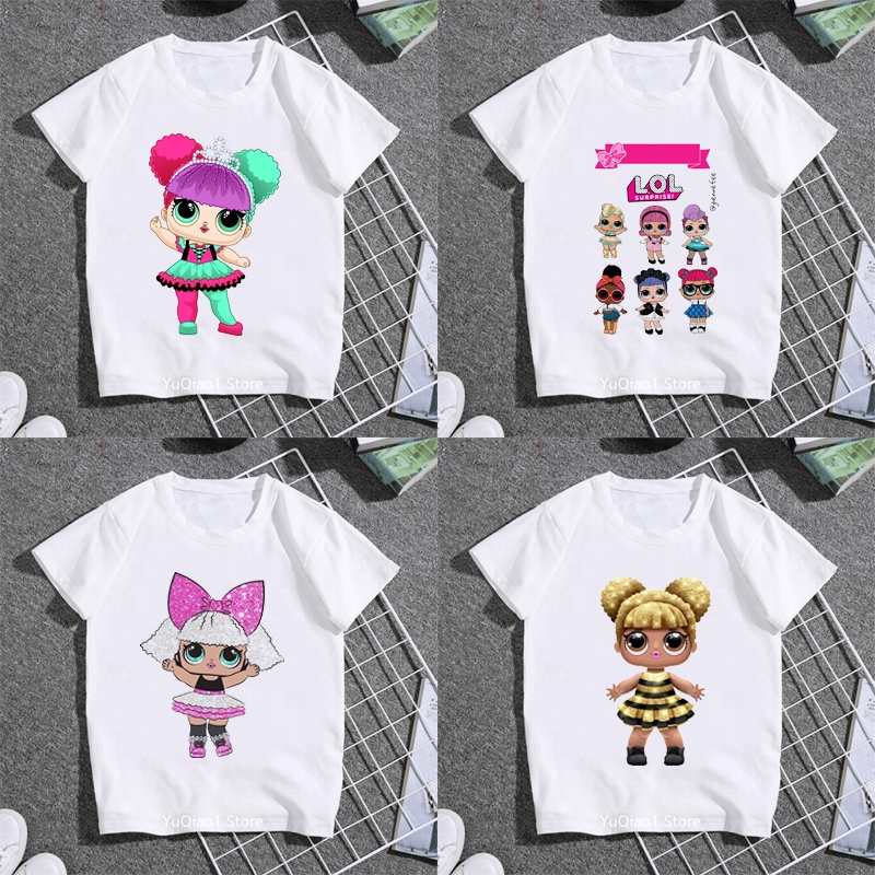 Lol Surprise Camiseta Adorable De Dibujos Animados Sorpresa Nina Ropa De Verano Top Para Ninos Lindo Grafico Blanco Manga Corta Casual Presente Shopee Mexico