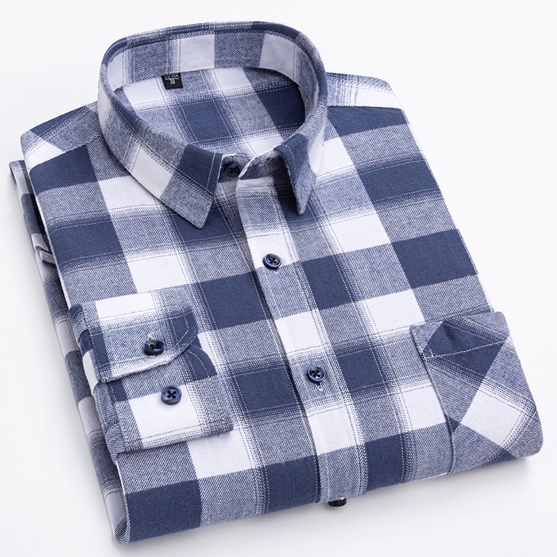 Cuadros Casual Camisa De Franela De Cuadros Sobre Camisa Unisex A