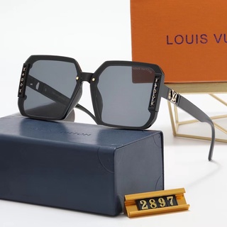 Lv Louis Vuitton Gafas De Sol Cuadradas De Lujo Hombres Mujeres Moda UV400  2429 Sin Logotipo