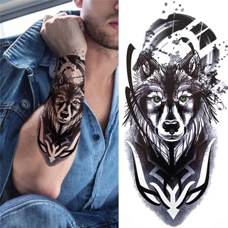 Tatuaje De Manga De Brazo Grande Boceto León Tigre Impermeable Tatuaje  Temporal Pegatina Salvaje Feroz Animal Hombres Pájaro Completo Tótem Tatuaje  Por Mart05, 1,44 €