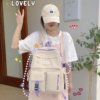 Mochila de lona negra para mujer, bolso escolar grande impermeable, bolsos  de hombro para estudiantes y adolescentes, nueva tendencia - AliExpress