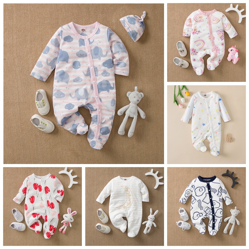 Conjunto de body para bebé variedad de estampados talla 0-3, 9-12
