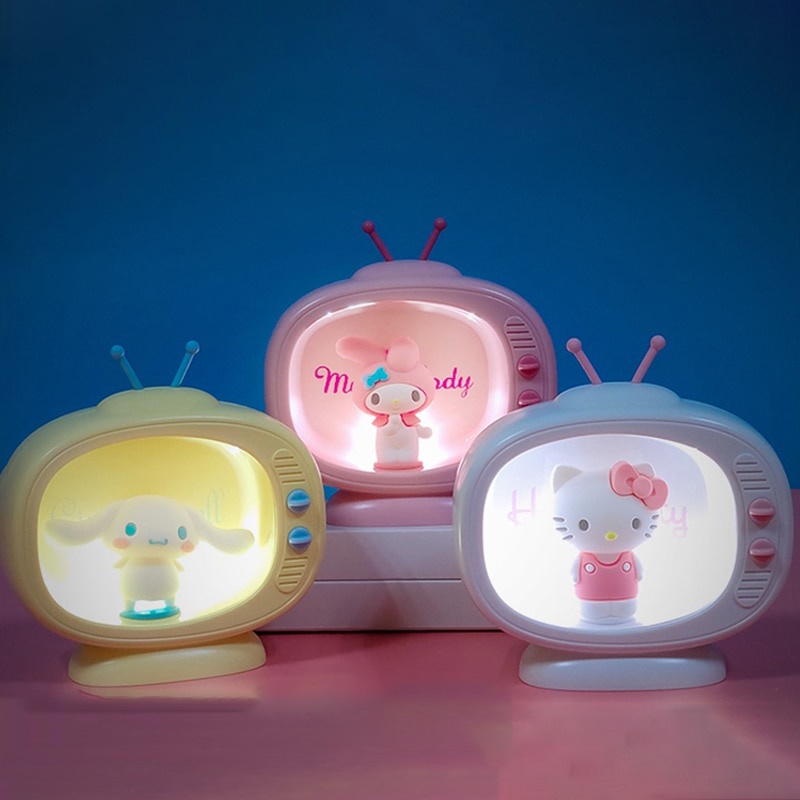 Kawaii Sanrio Accesorios Kitty My Melody Cinnamoroll Lindo Mini TV