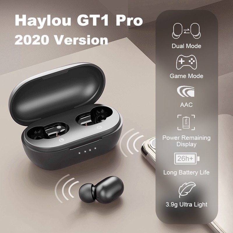 Aud fonos Xiaomi Haylou Gt1 Pro Bluetooth 5.0 impermeable Ipx5 con pantalla De bater a