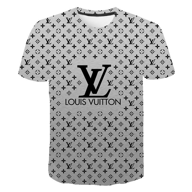 Louis Vuitton 100 % Original Camiseta De Manga Corta Para Hombre Casual De  Impresión Cibernética Para Mujer