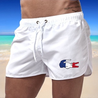 Pantalones Cortos De Hombre Flocado Recortados De Playa De Los