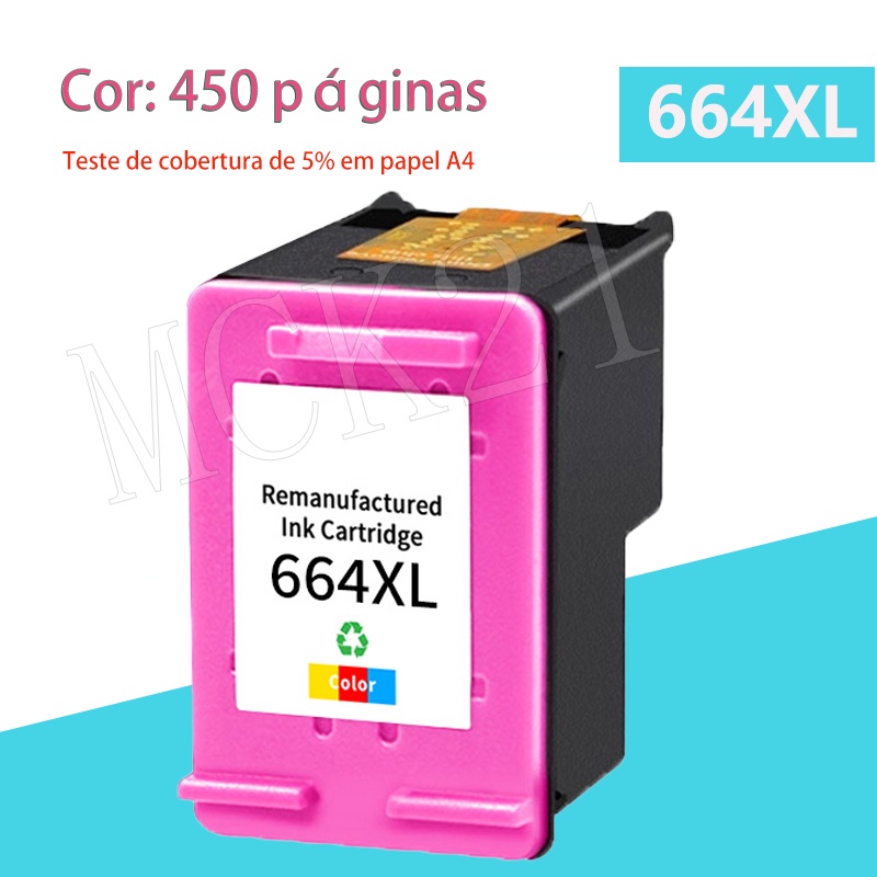 Cartucho De Tinta HP 664 XL Negro