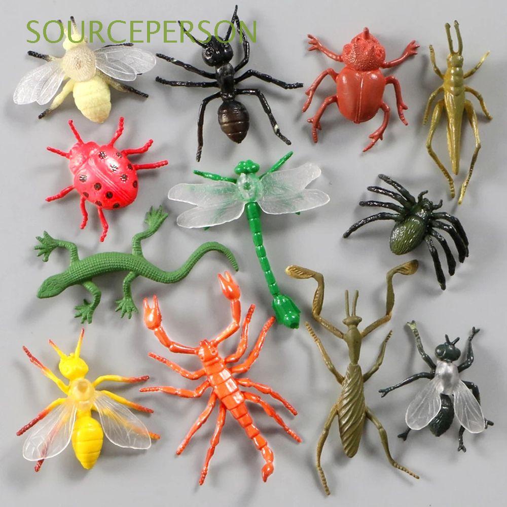 SOURCEPERSON Educativo Modelo de insectos Modelo Juguetes Figurina de  insectos realista Insecto de simulación Insecto falso Cucaracha Escarabajo  PVC