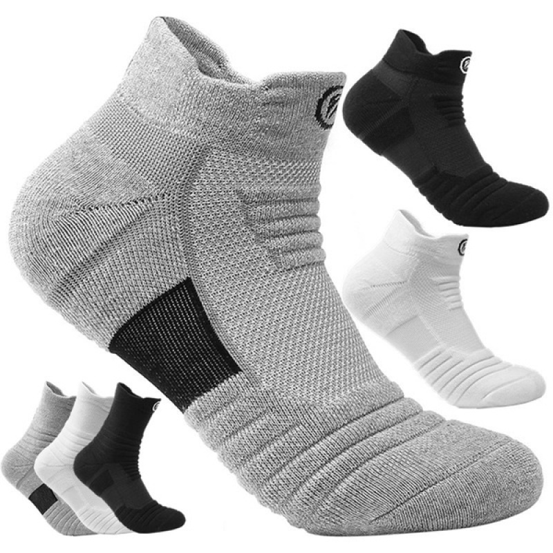 1 pieza de calcetines para correr para hombre, calcetines cortos, gruesos,  absorbentes del sudor, para caminar, calcetines de baloncesto