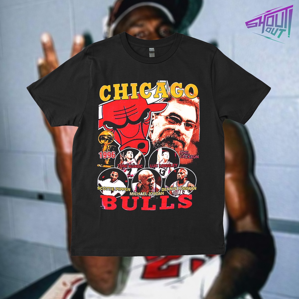 Camiseta Chicago Bulls 96 Champs