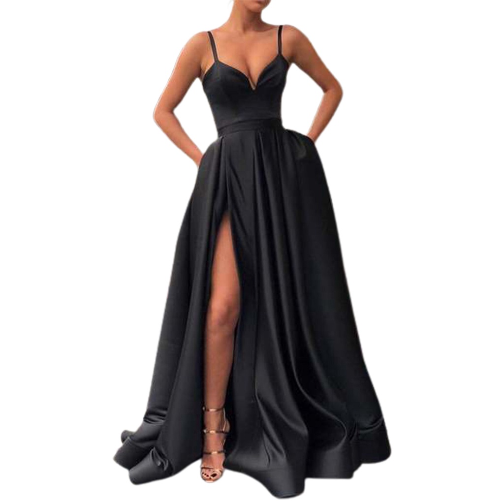 Vestido Cruzado Bodycon Para Mujer | Negro, Hasta La Rodilla | Ideal Para Fiesta, Cóctel O Uso Diario En Verano