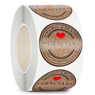 100-500pcs pegatinas en forma de corazón Etiquetas de sello Pegatinas  Scrapbooking Regalo para paquete y decoración de bodas Pegatina de  papelería