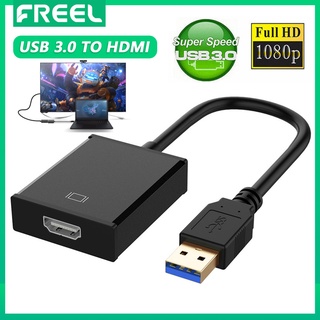 Adaptador USB 3.0 a HDMI, convertidor de vídeo multimonitor para PC  portátil Windows 7/8/10