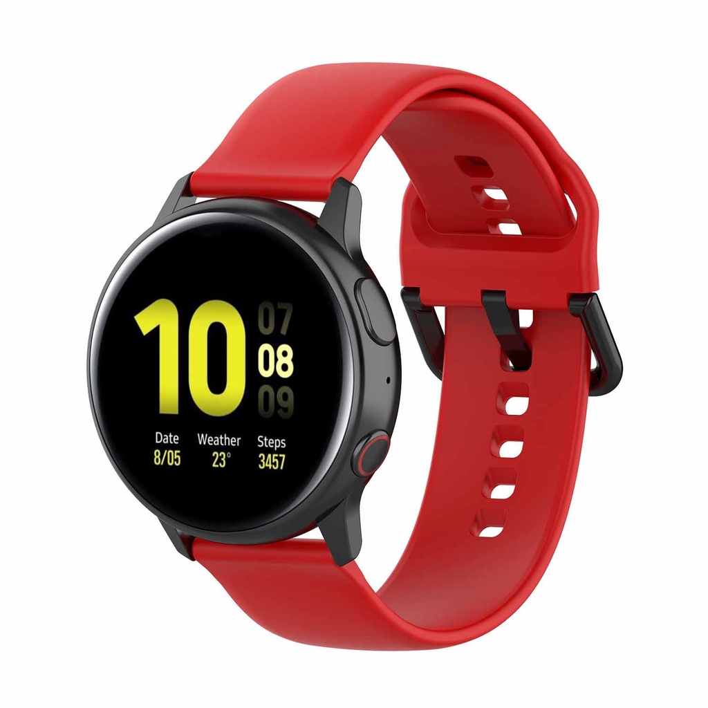 Comprar Correa de silicona de 20mm para reloj inteligente Garmin Forerunner  245 245M 645/Vivoactive 5/Vivomove para Samsung Galaxy Watch Active 2