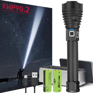 Linterna potente XHP360 de 8000000LM, linterna táctica de alta potencia,  linterna recargable, lámpara de mano, linterna