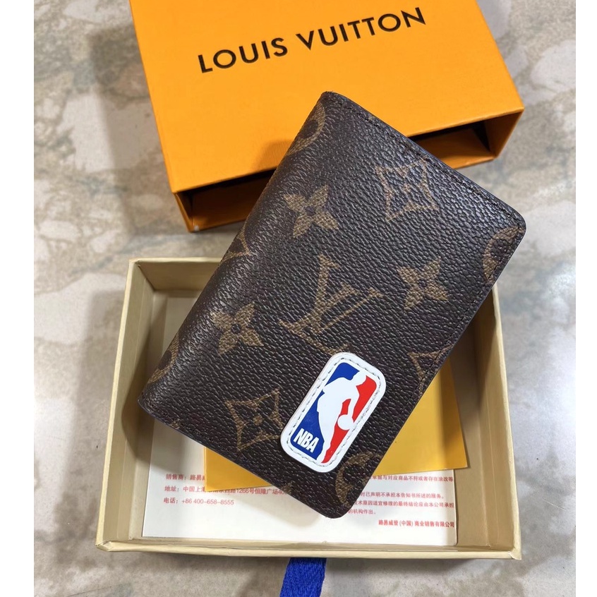 Authentic NBA men's wallet 100% original with box real shot Louis