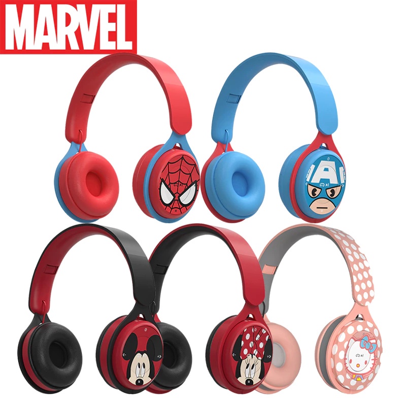 Disney Marvel Auriculares Inal mbricos Bluetooth Para Ni os Spiderman Capit n Am rica Mickey Minnie Mouse