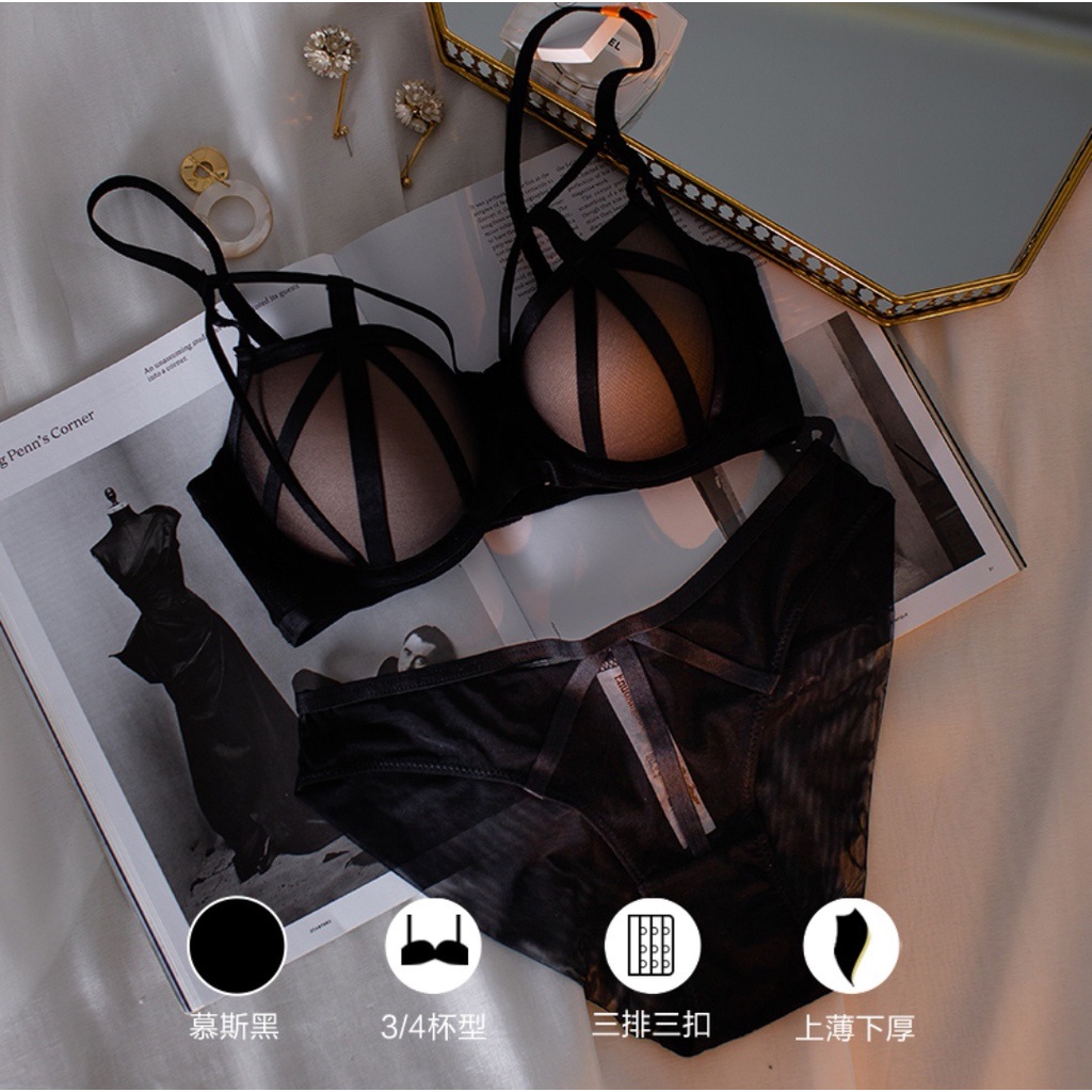 thumbnail image 1 of Ropa Interior sexy Suave Con Aros Cerrados De Ajuste De Pecho Sujetador, 1 of 5