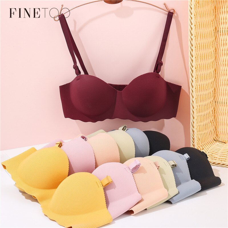 Seamless Bras for Women Invisible Underwear Push Up Bra 1/2 Cup