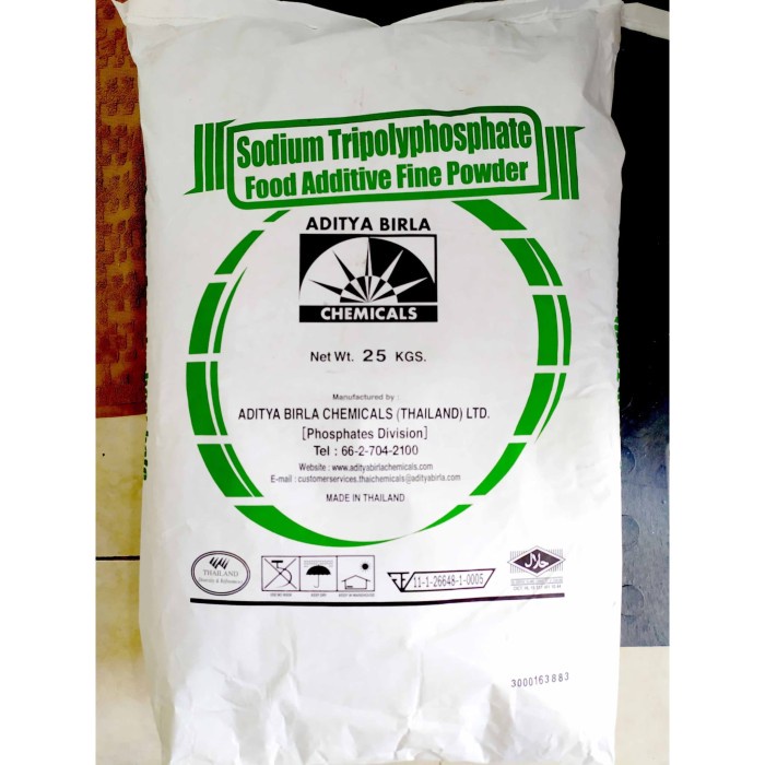 Tripolifosfato De Sodio/STPP/STTP Grado Alimenticio ADITYA BIRLA ...